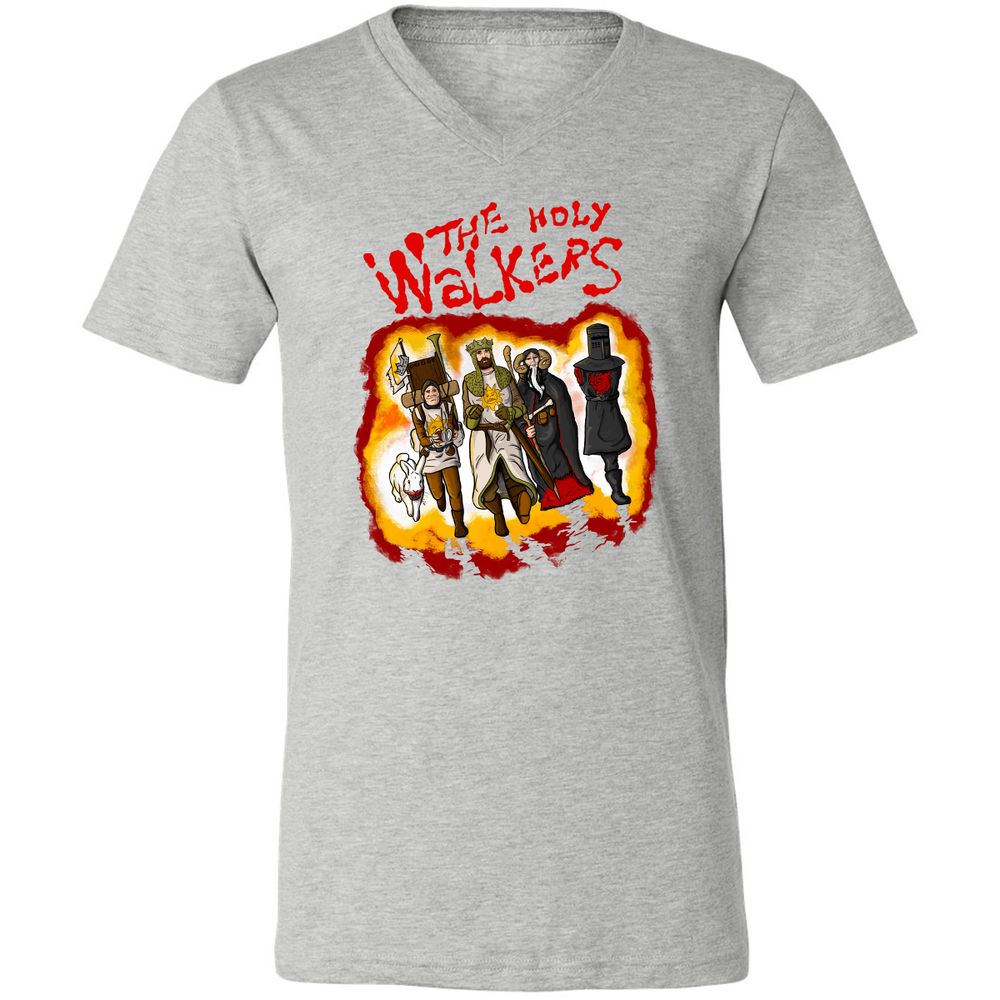 Unisex V-Neck T-Shirt - D8G7JVLV - Athletic Heather - 7