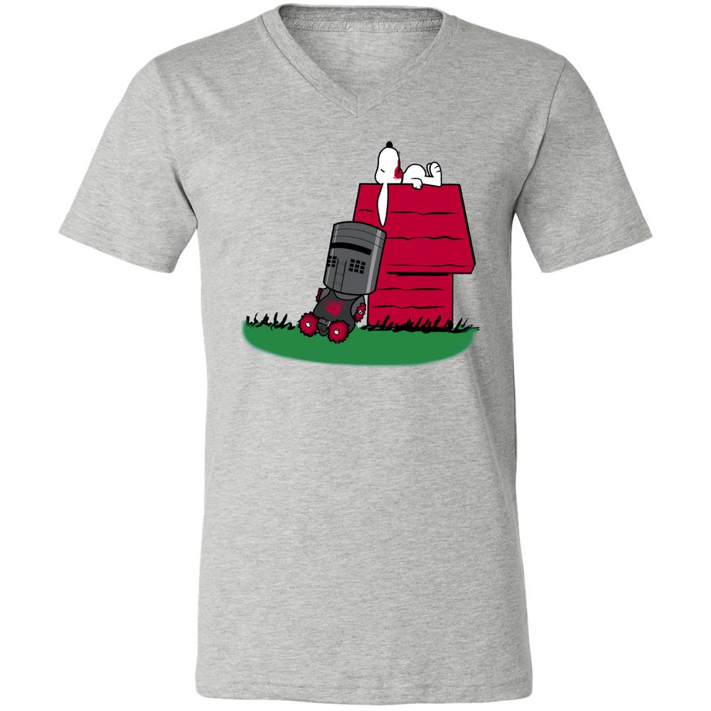 Unisex V-Neck T-Shirt - E97P5S6R - Athletic Heather - 7