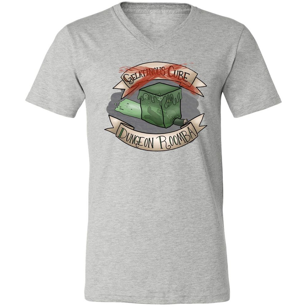 Unisex V-Neck T-Shirt - YAJJE1VF - Athletic Heather - 7