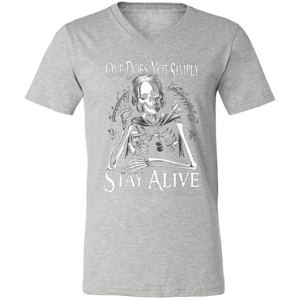 Unisex V-Neck T-Shirt - 1MJZKDXE - Athletic Heather - 7