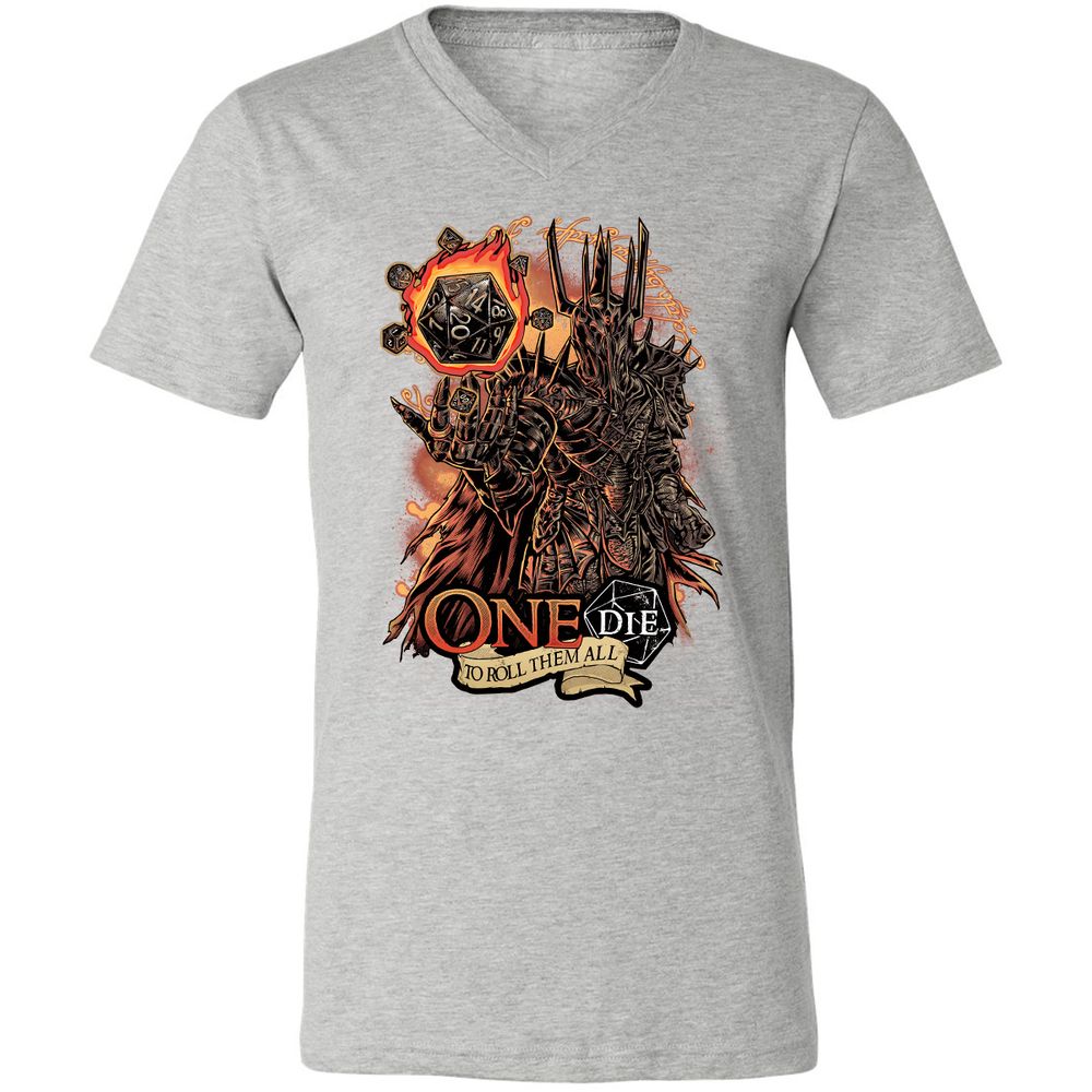 Unisex V-Neck T-Shirt - ZB4HL9PB - Athletic Heather - 7