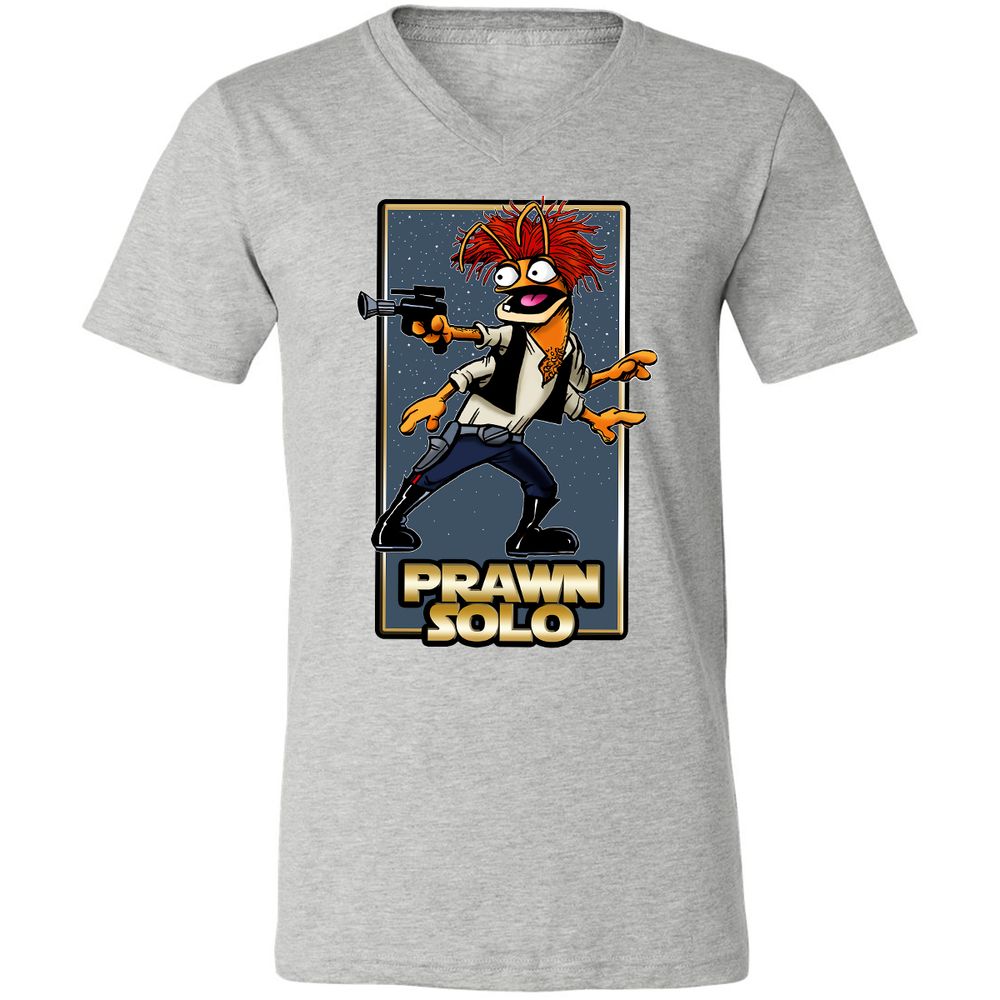 Unisex V-Neck T-Shirt - 7BXX676G - Athletic Heather - 7