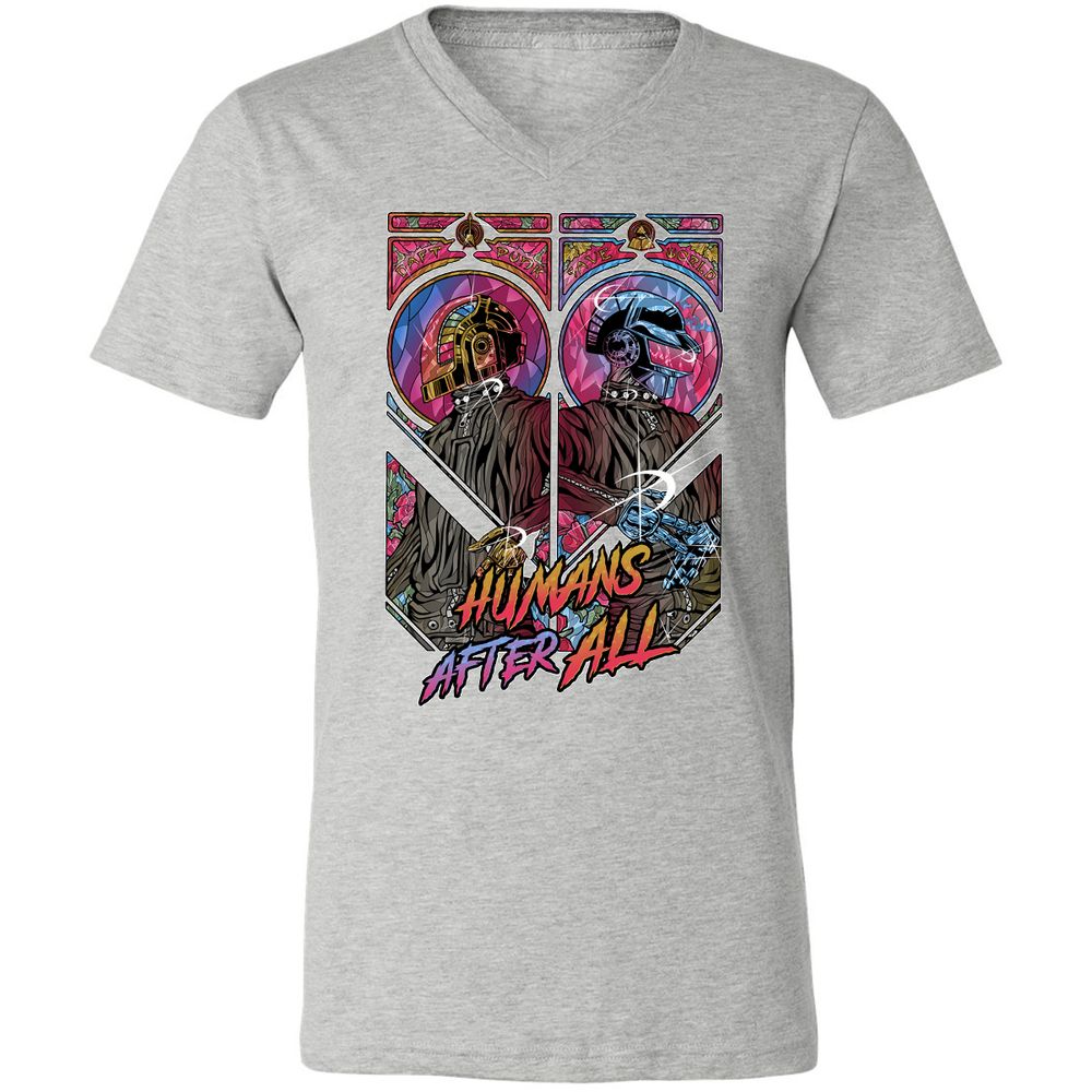 Unisex V-Neck T-Shirt - RLL1YKYK - Athletic Heather - 7