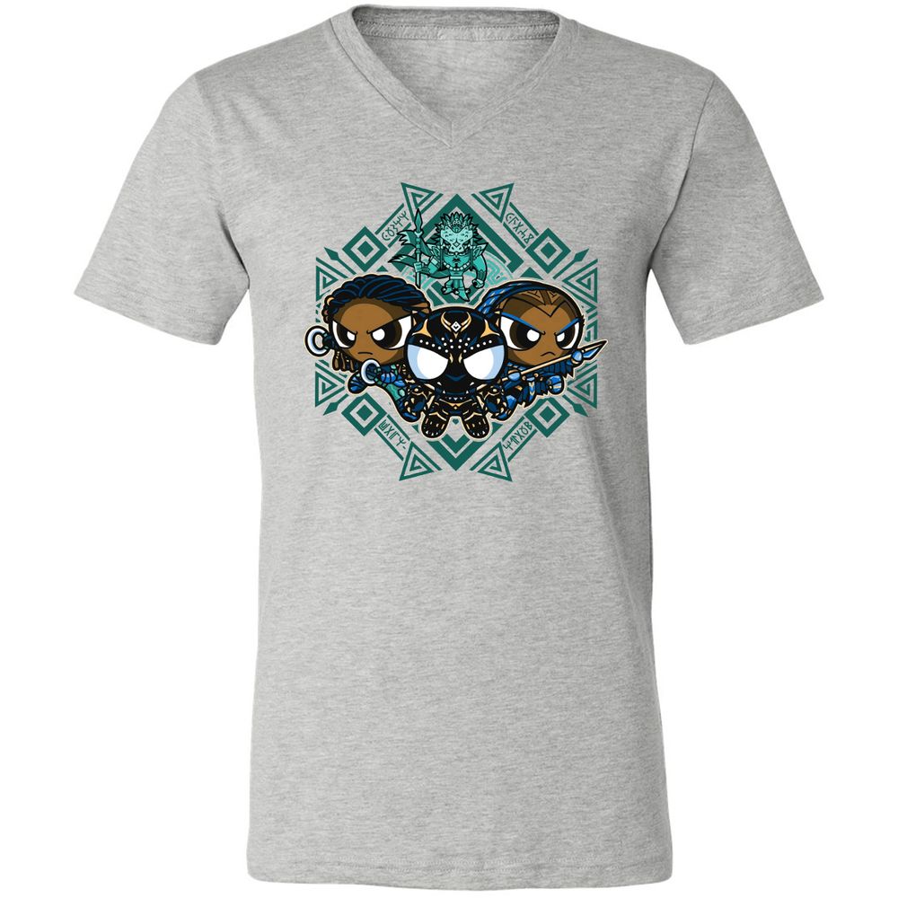 Unisex V-Neck T-Shirt - FB2L4H9X - Athletic Heather - 7