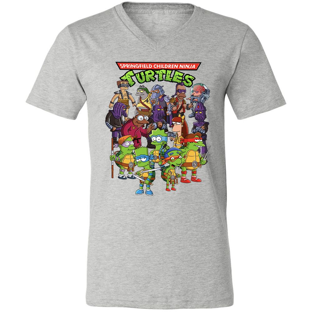 Unisex V-Neck T-Shirt - S466M8R5 - Athletic Heather - 7