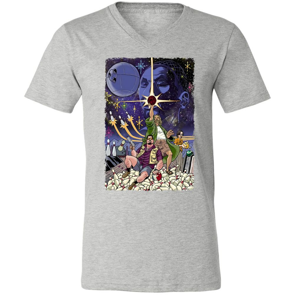 Unisex V-Neck T-Shirt - 9Y5VN3E2 - Athletic Heather - 7