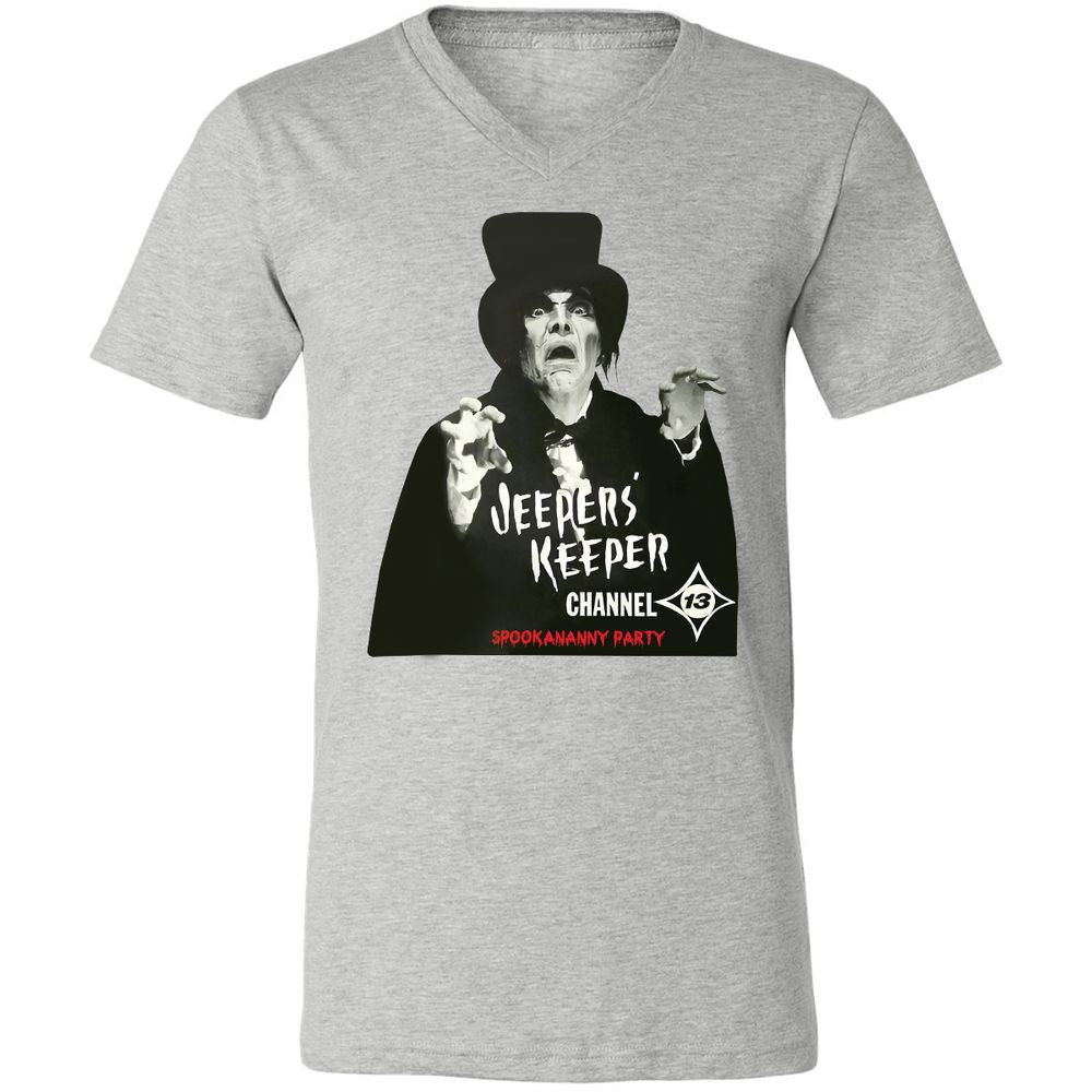 Unisex V-Neck T-Shirt - KNS5PTZA - Athletic Heather - 7