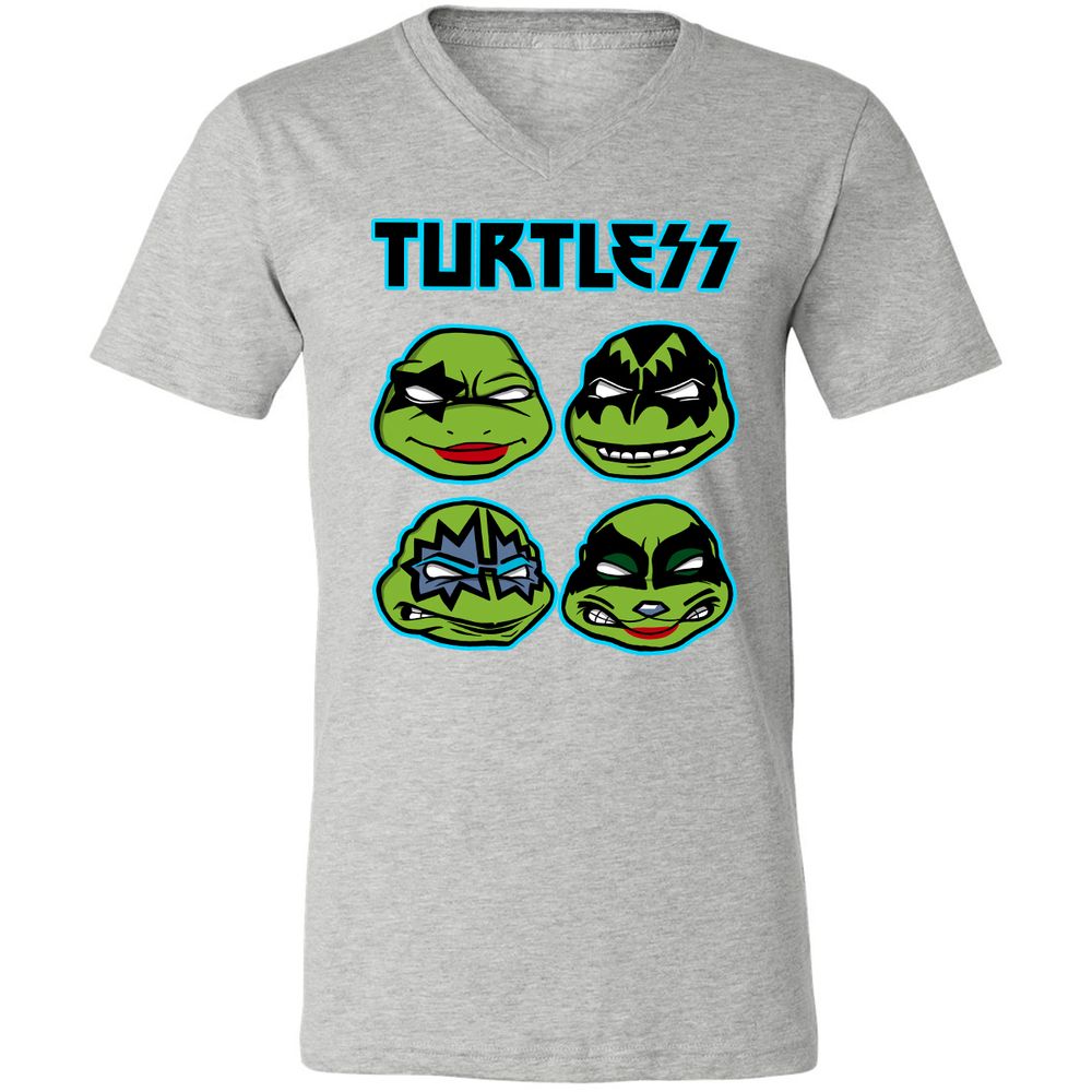 Unisex V-Neck T-Shirt - 8WTPWZHV - Athletic Heather - 7