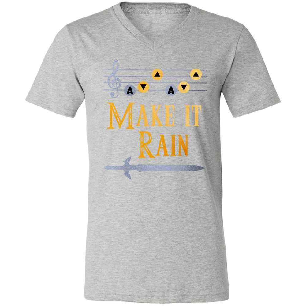 Unisex V-Neck T-Shirt - GUAAW99B - Athletic Heather - 7