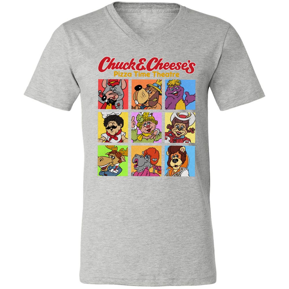 Unisex V-Neck T-Shirt - ARA9Y22D - Athletic Heather - 7