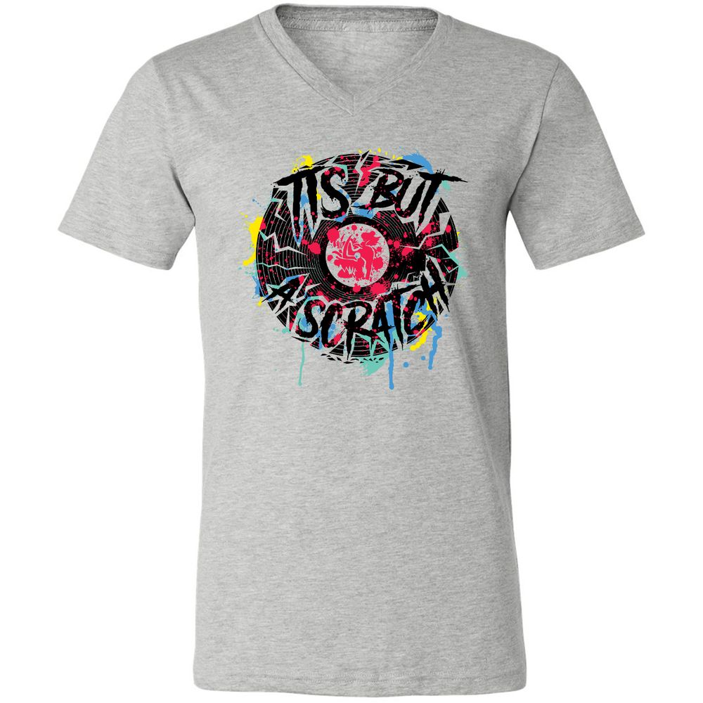 Unisex V-Neck T-Shirt - CKR651FE - Athletic Heather - 7