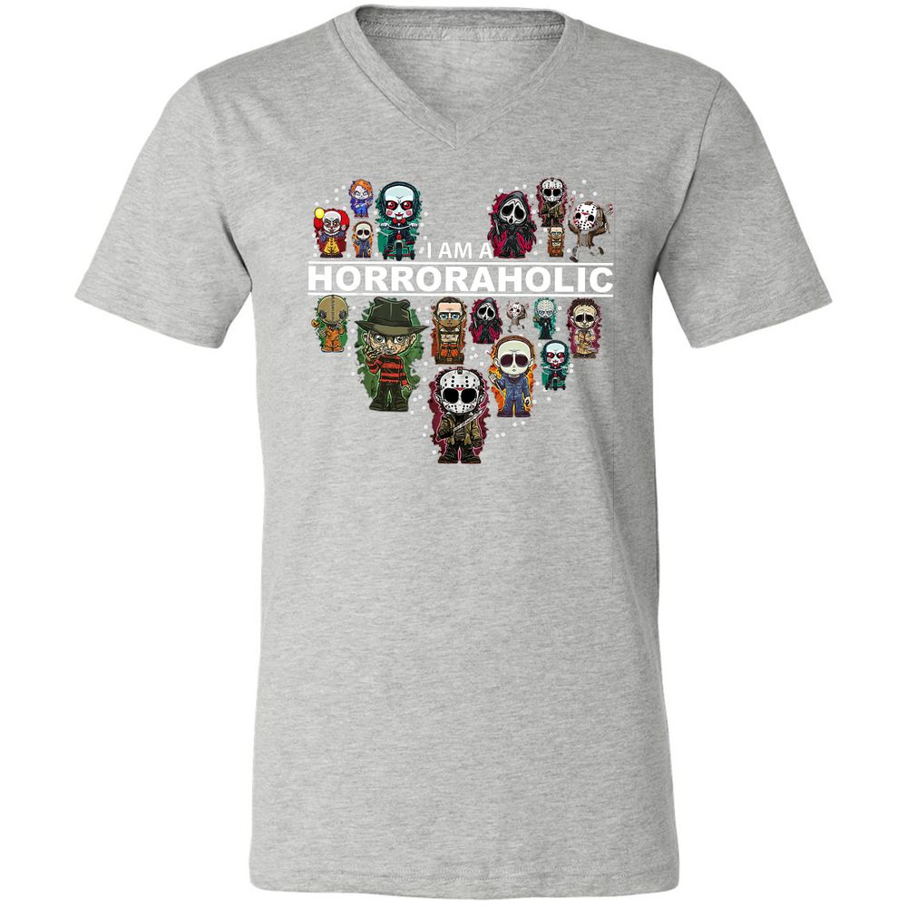 Unisex V-Neck T-Shirt - CMVEXHCL - Athletic Heather - 7