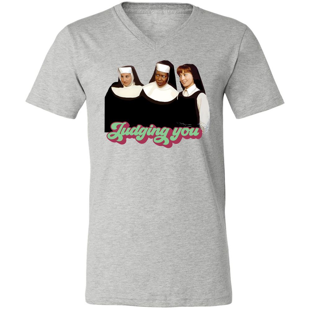 Unisex V-Neck T-Shirt - SXHT8TB6 - Athletic Heather - 7