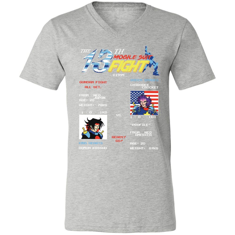 Unisex V-Neck T-Shirt - ENK7DCC1 - Athletic Heather - 7