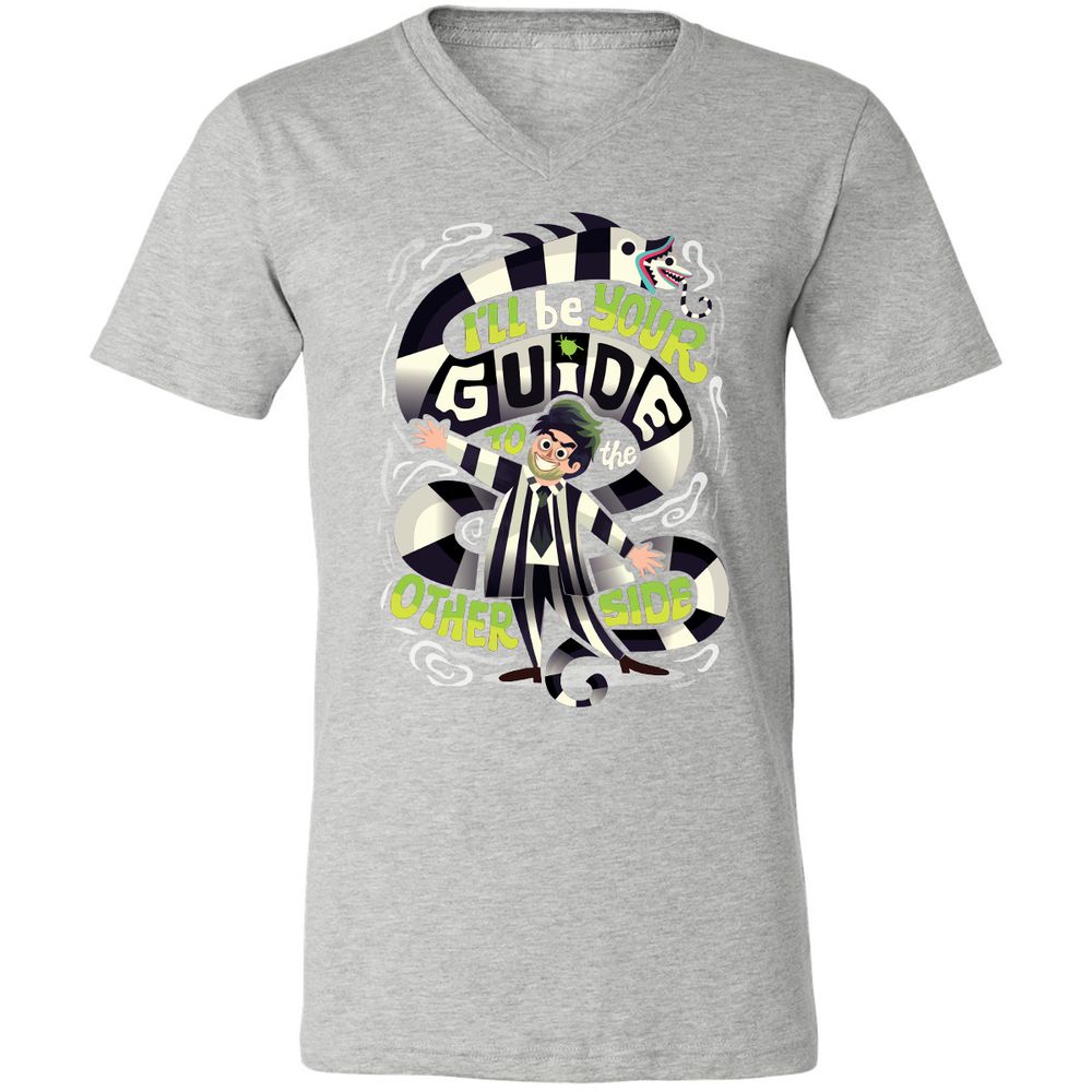 Unisex V-Neck T-Shirt - 6GJ9297V - Athletic Heather - 7