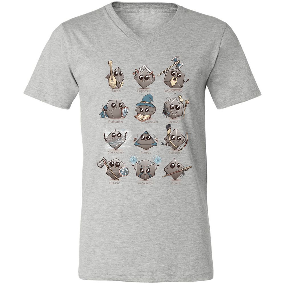 Unisex V-Neck T-Shirt - G47TRSMS - Athletic Heather - 7