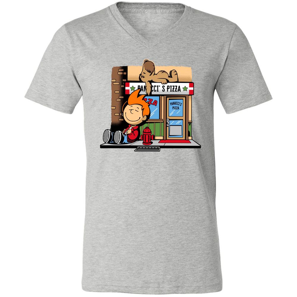 Unisex V-Neck T-Shirt - UCC41M6Y - Athletic Heather - 7