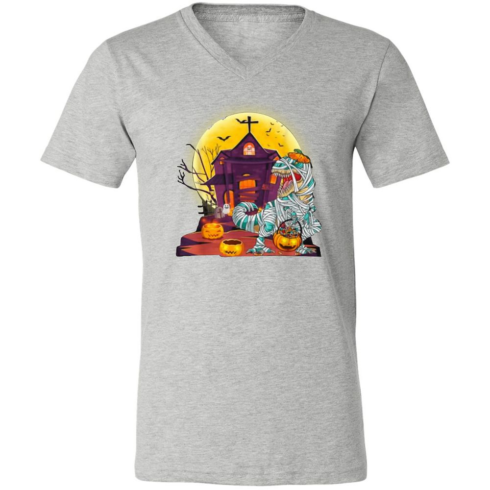 Unisex V-Neck T-Shirt - NPT1J34M - Athletic Heather - 7