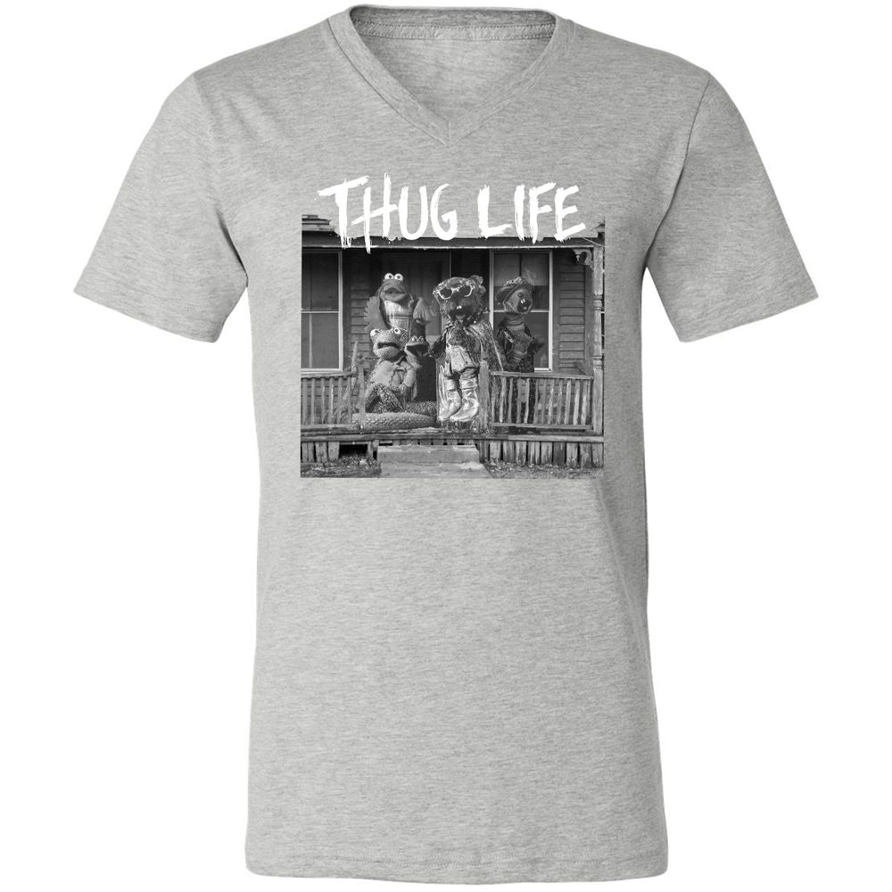 Unisex V-Neck T-Shirt - F7N6MEUM - Athletic Heather - 7