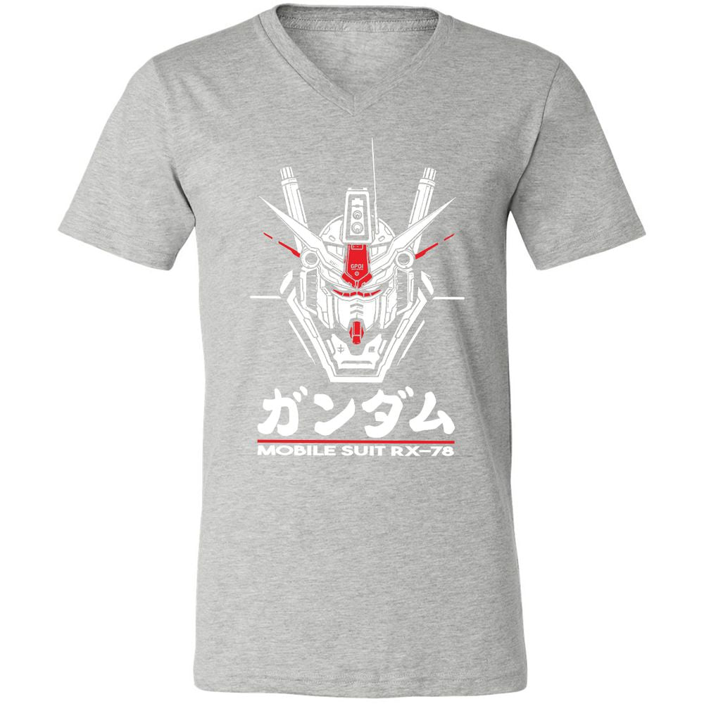 Unisex V-Neck T-Shirt - 4EFY2R3P - Athletic Heather - 7