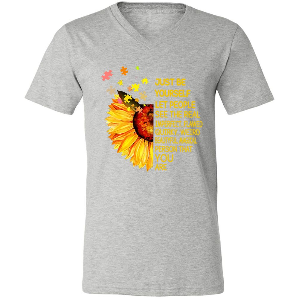 Unisex V-Neck T-Shirt - MM3Y337K - Athletic Heather - 7