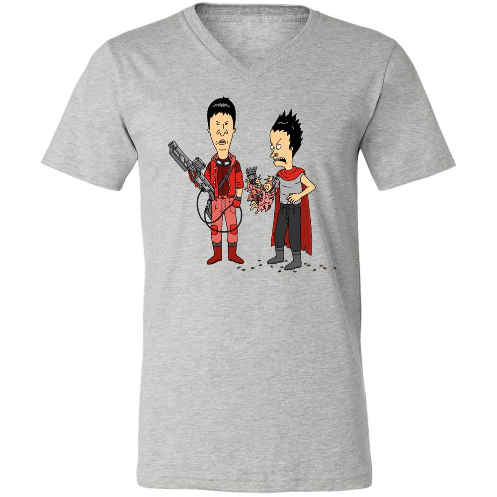 Unisex V-Neck T-Shirt - G9AFZ4SV - Athletic Heather - 7