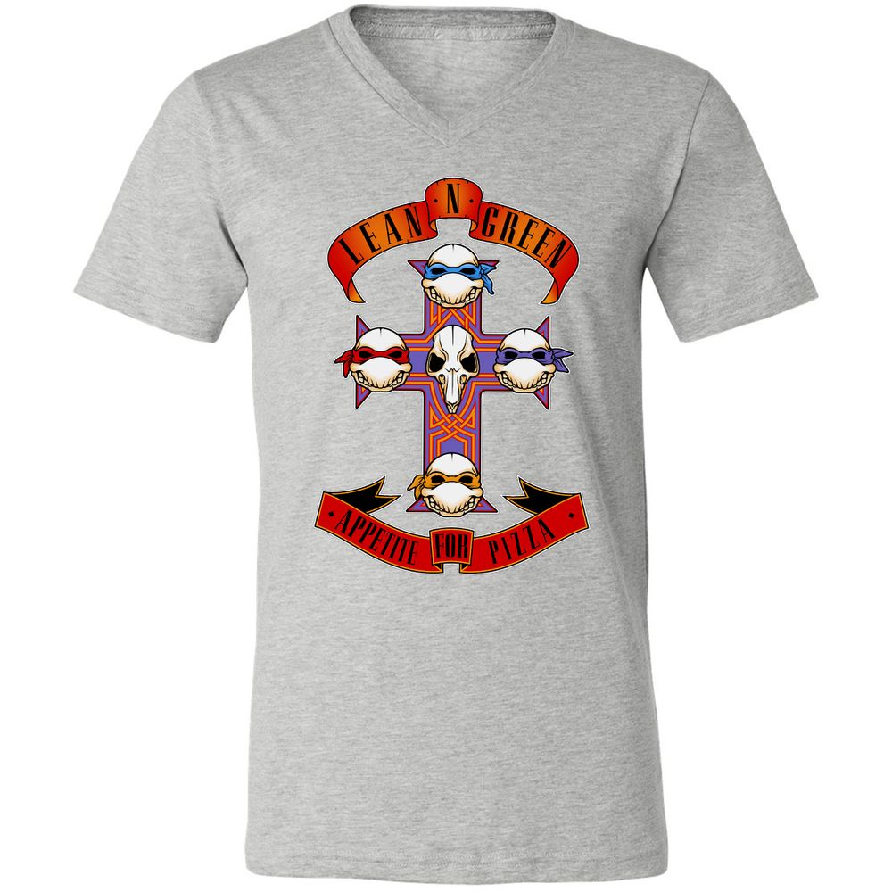 Unisex V-Neck T-Shirt - 5VHLB8M8 - Athletic Heather - 7