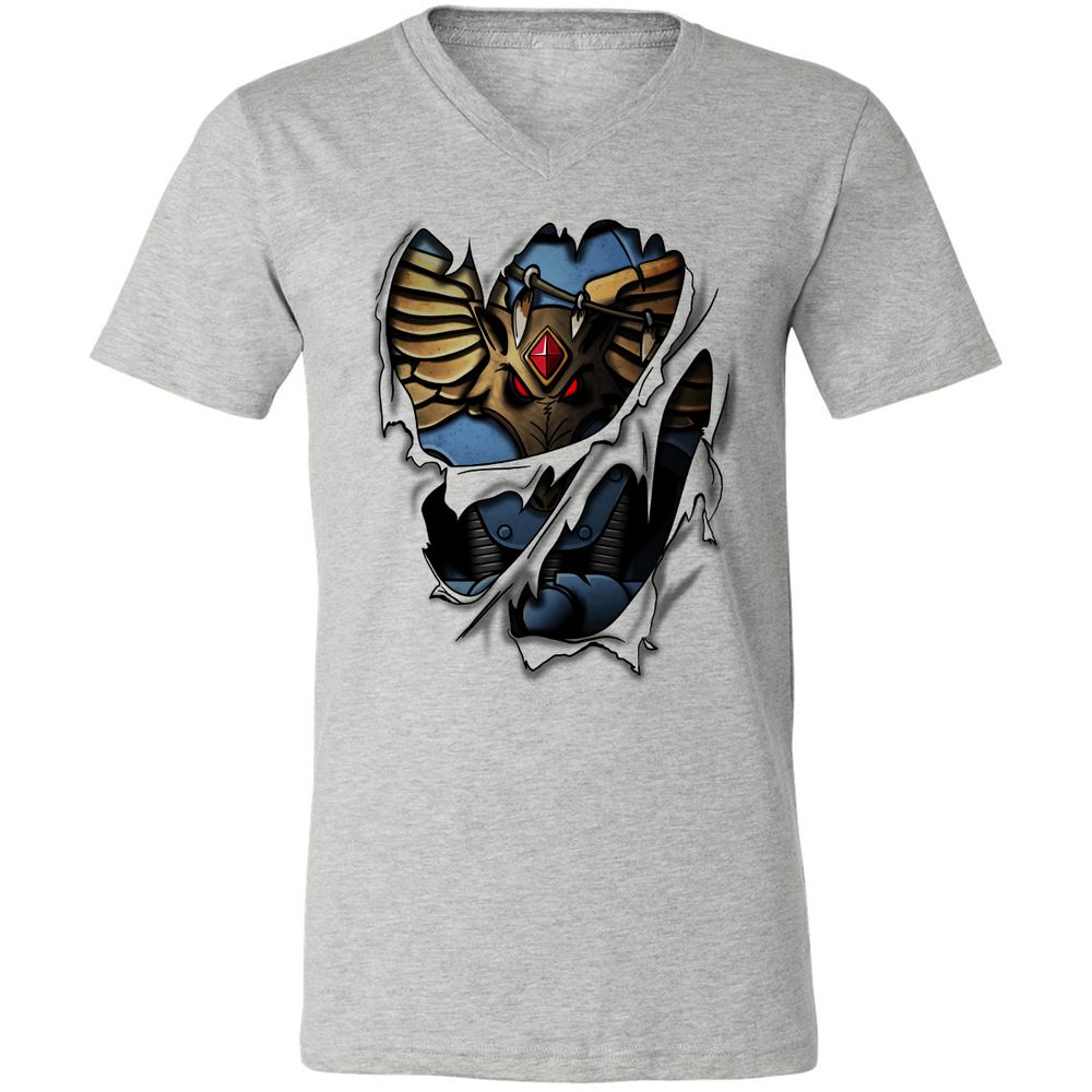 Unisex V-Neck T-Shirt - 1D56HJA3 - Athletic Heather - 7