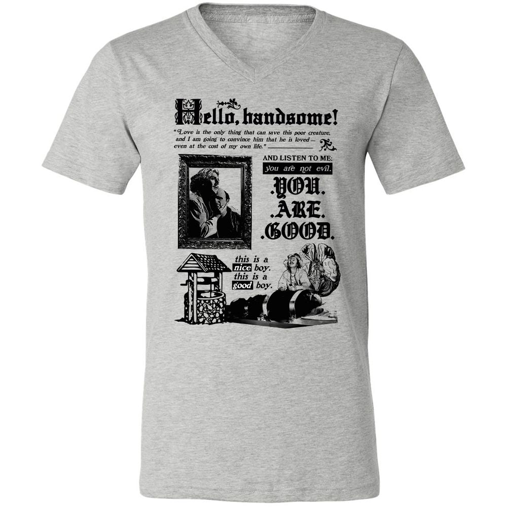 Unisex V-Neck T-Shirt - 641JGN74 - Athletic Heather - 7