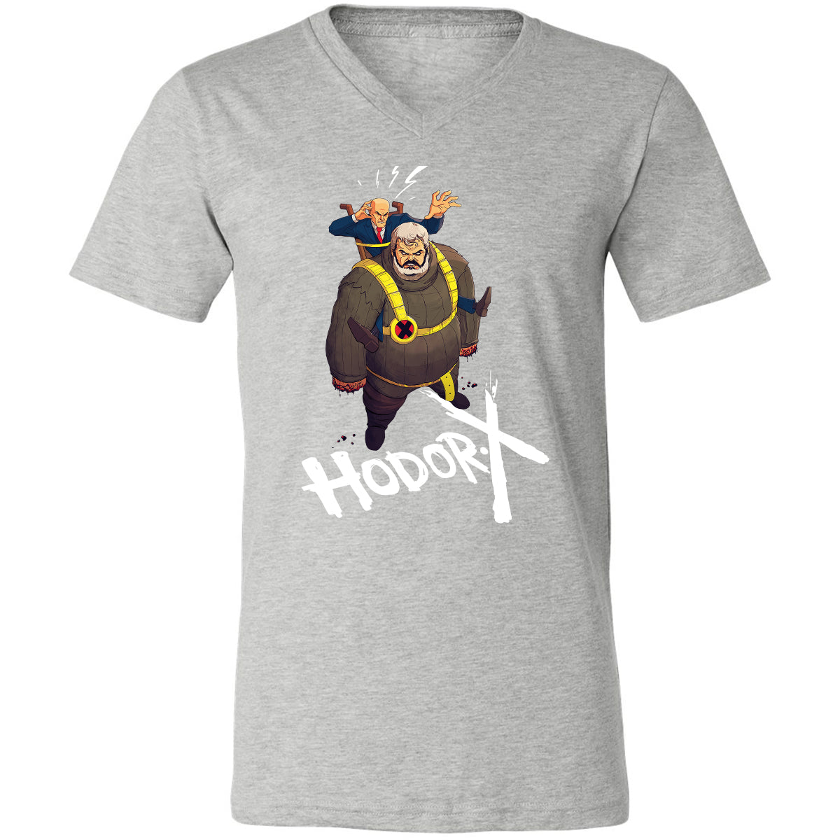 Unisex V-Neck T-Shirt - PQQHWXBV - Athletic Heather - 7