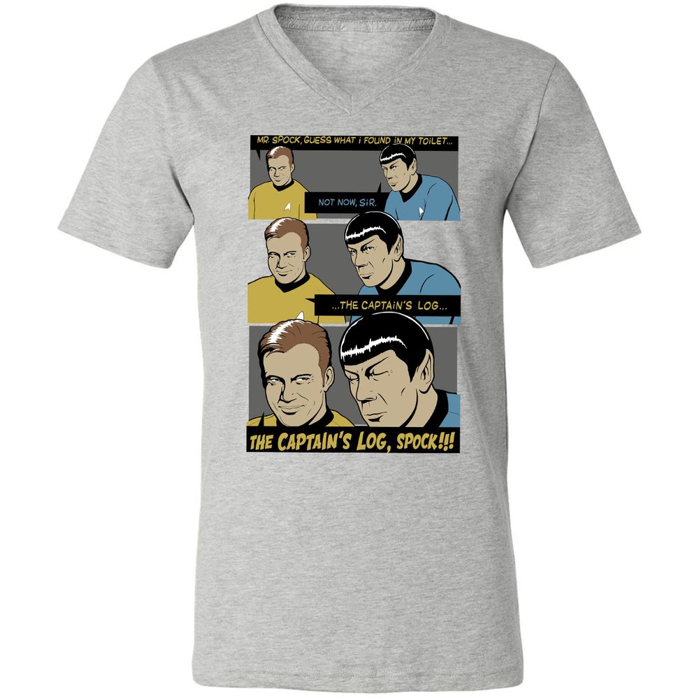 Unisex V-Neck T-Shirt - 3P5A9SYB - Athletic Heather - 7