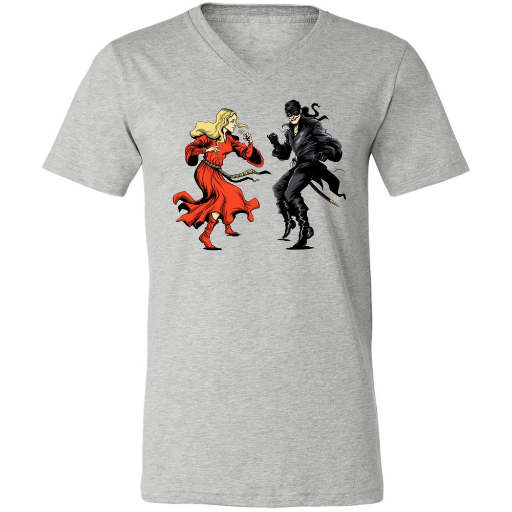 Unisex V-Neck T-Shirt - TEJ7S3MS - Athletic Heather - 7