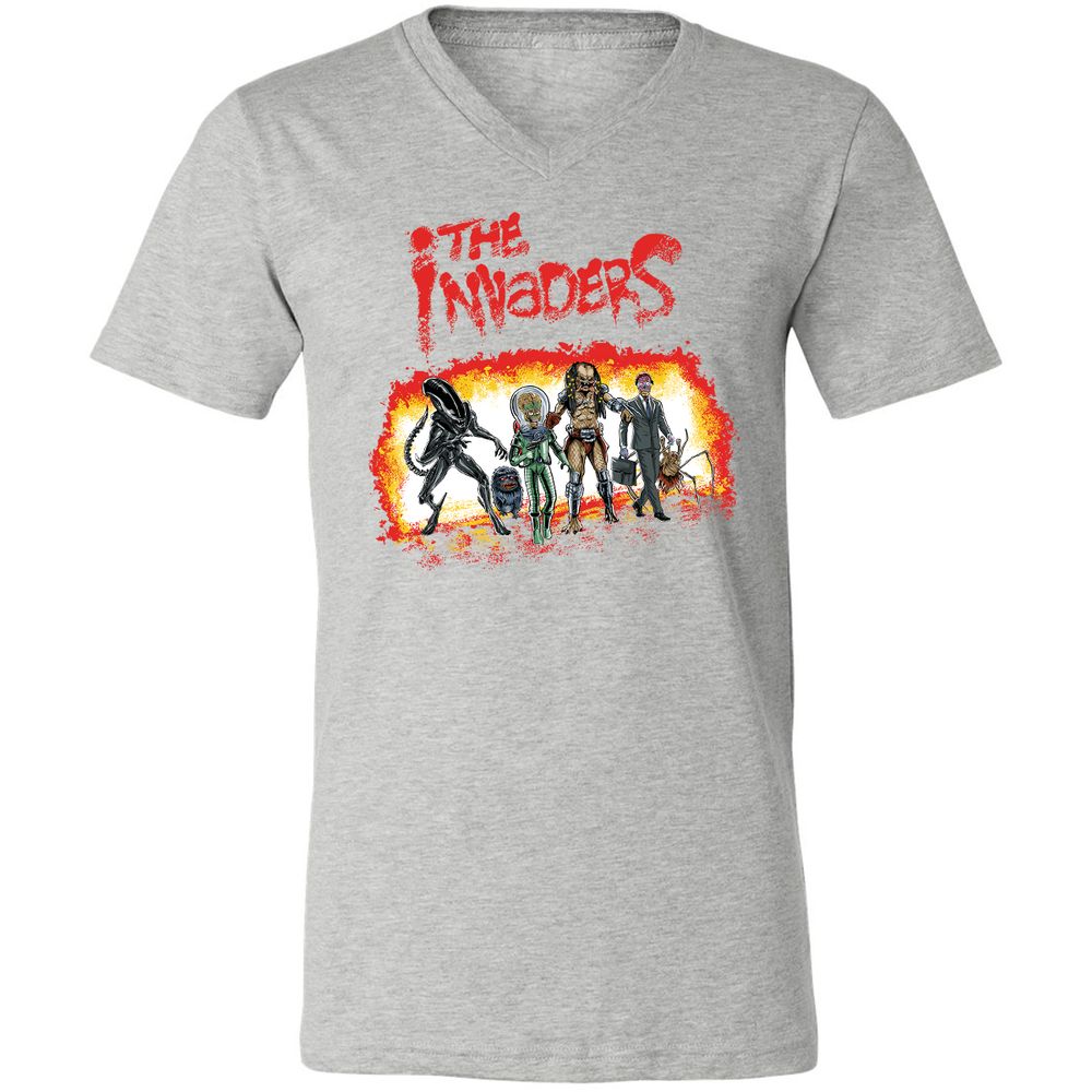 Unisex V-Neck T-Shirt - Y2T8TR4X - Athletic Heather - 7