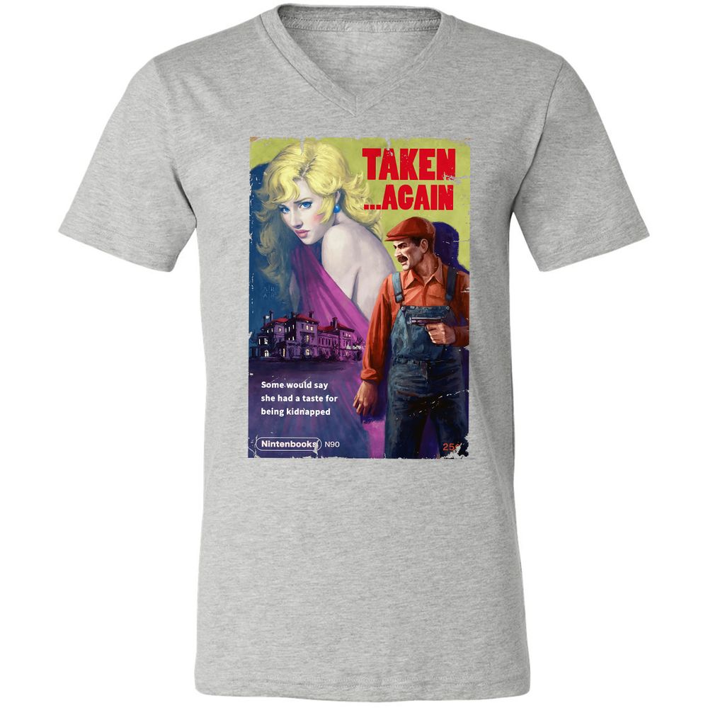 Unisex V-Neck T-Shirt - 476S3AUC - Athletic Heather - 7
