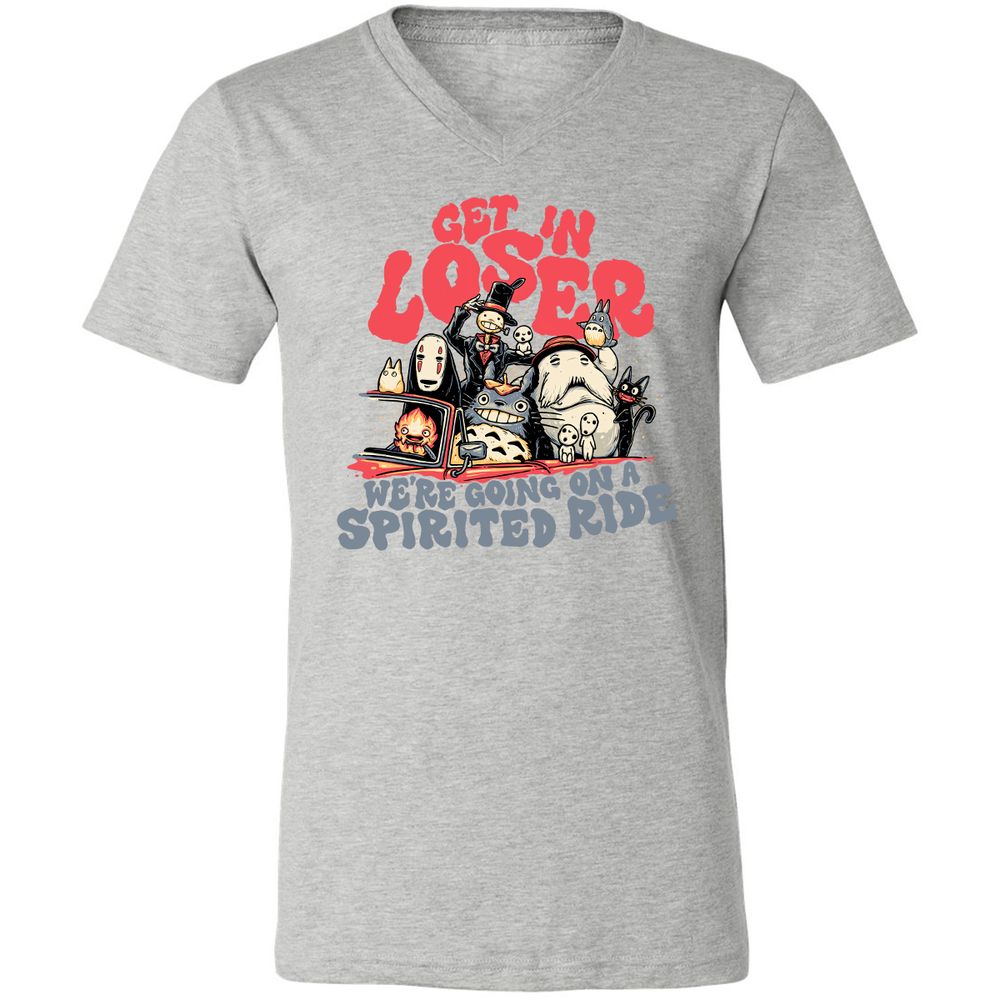 Unisex V-Neck T-Shirt - 2PZYK9Q4 - Athletic Heather - 7
