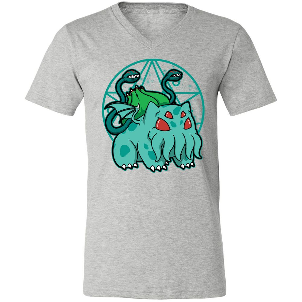 Unisex V-Neck T-Shirt - 6FF8DKNE - Athletic Heather - 7