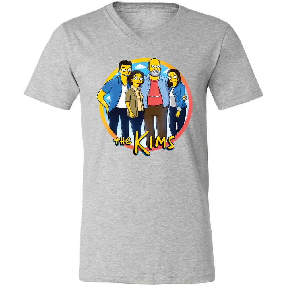 Unisex V-Neck T-Shirt - LK1MAGU7 - Athletic Heather - 7