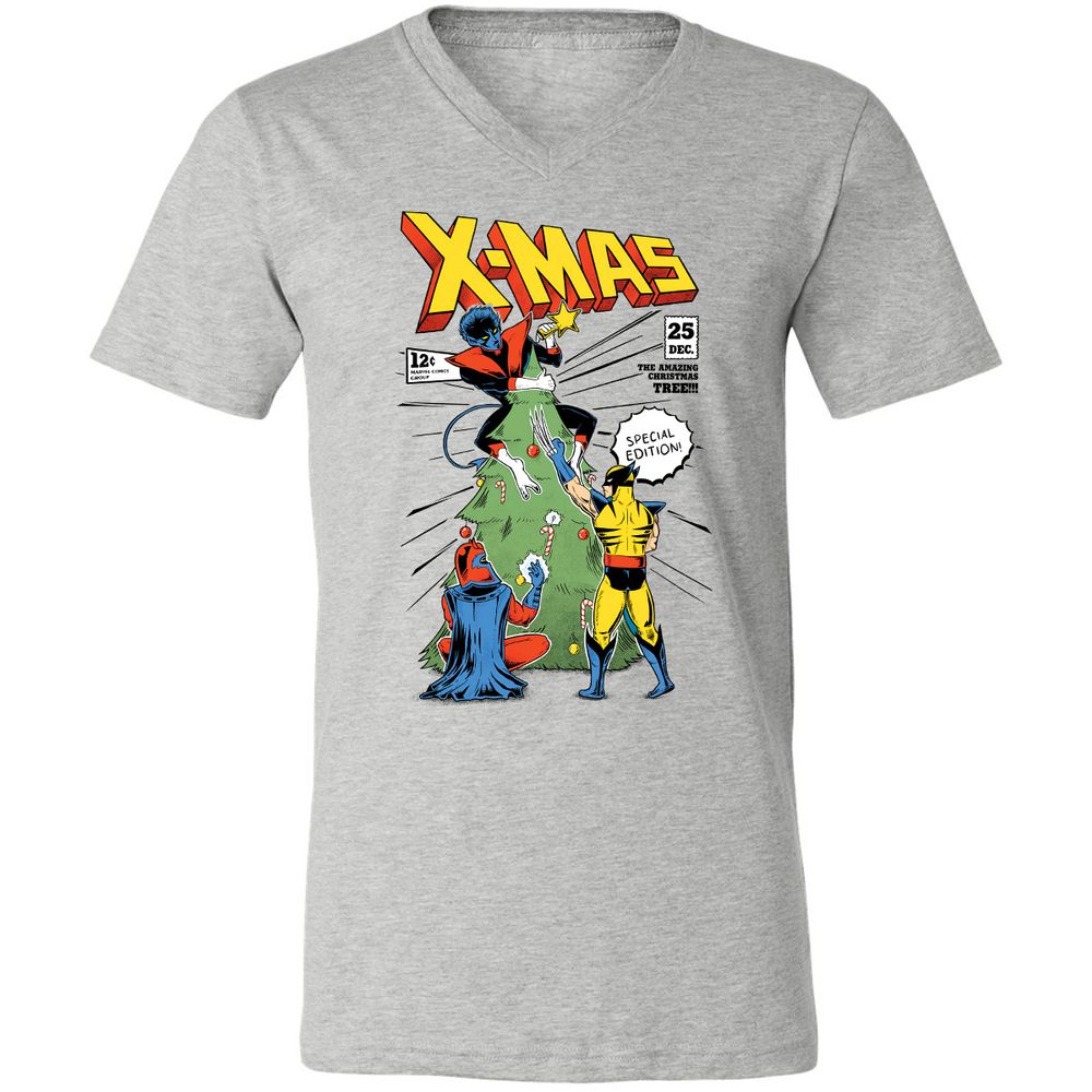 Unisex V-Neck T-Shirt - GPH86VN2 - Athletic Heather - 7