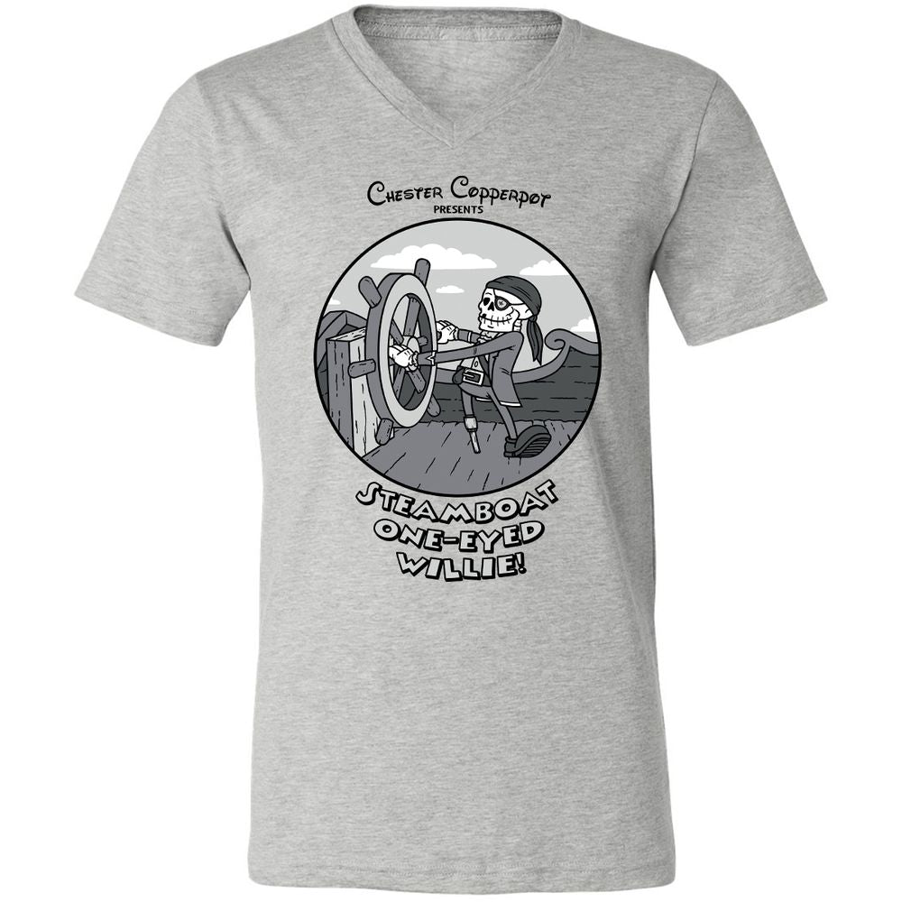 Unisex V-Neck T-Shirt - LA71C2ZM - Athletic Heather - 7