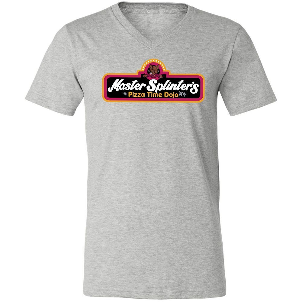 Unisex V-Neck T-Shirt - 6ZT77D7D - Athletic Heather - 7