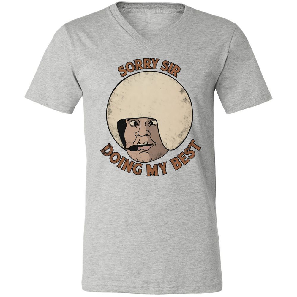 Unisex V-Neck T-Shirt - NVQCLK58 - Athletic Heather - 7