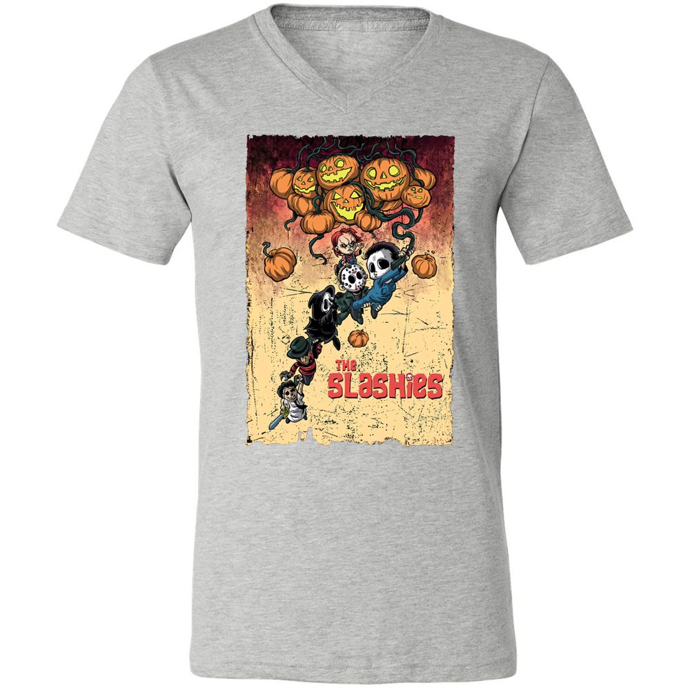 Unisex V-Neck T-Shirt - 2Q719NHT - Athletic Heather - 7