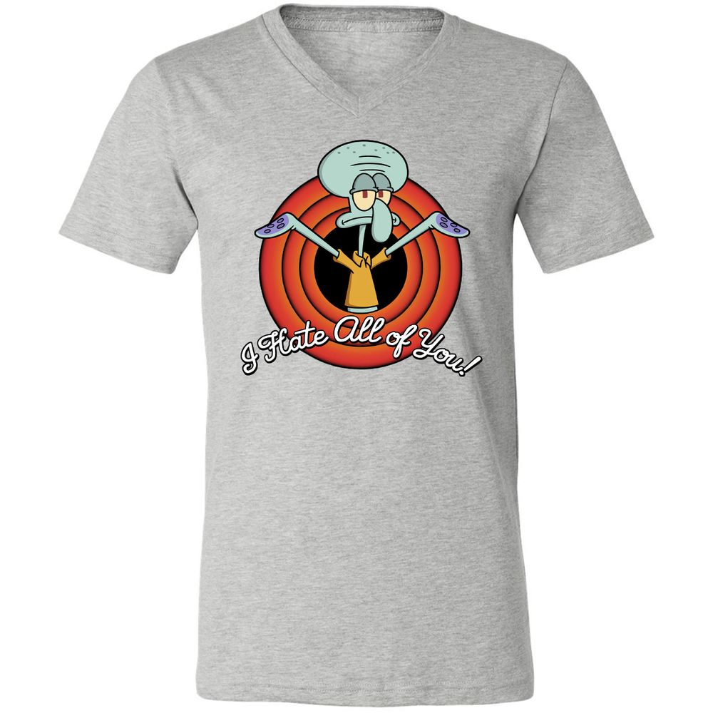 Unisex V-Neck T-Shirt - BR1SMUNR - Athletic Heather - 7
