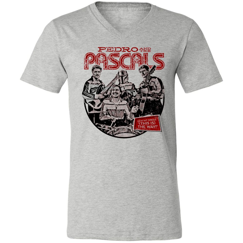 Unisex V-Neck T-Shirt - EWF1U8BL - Athletic Heather - 7