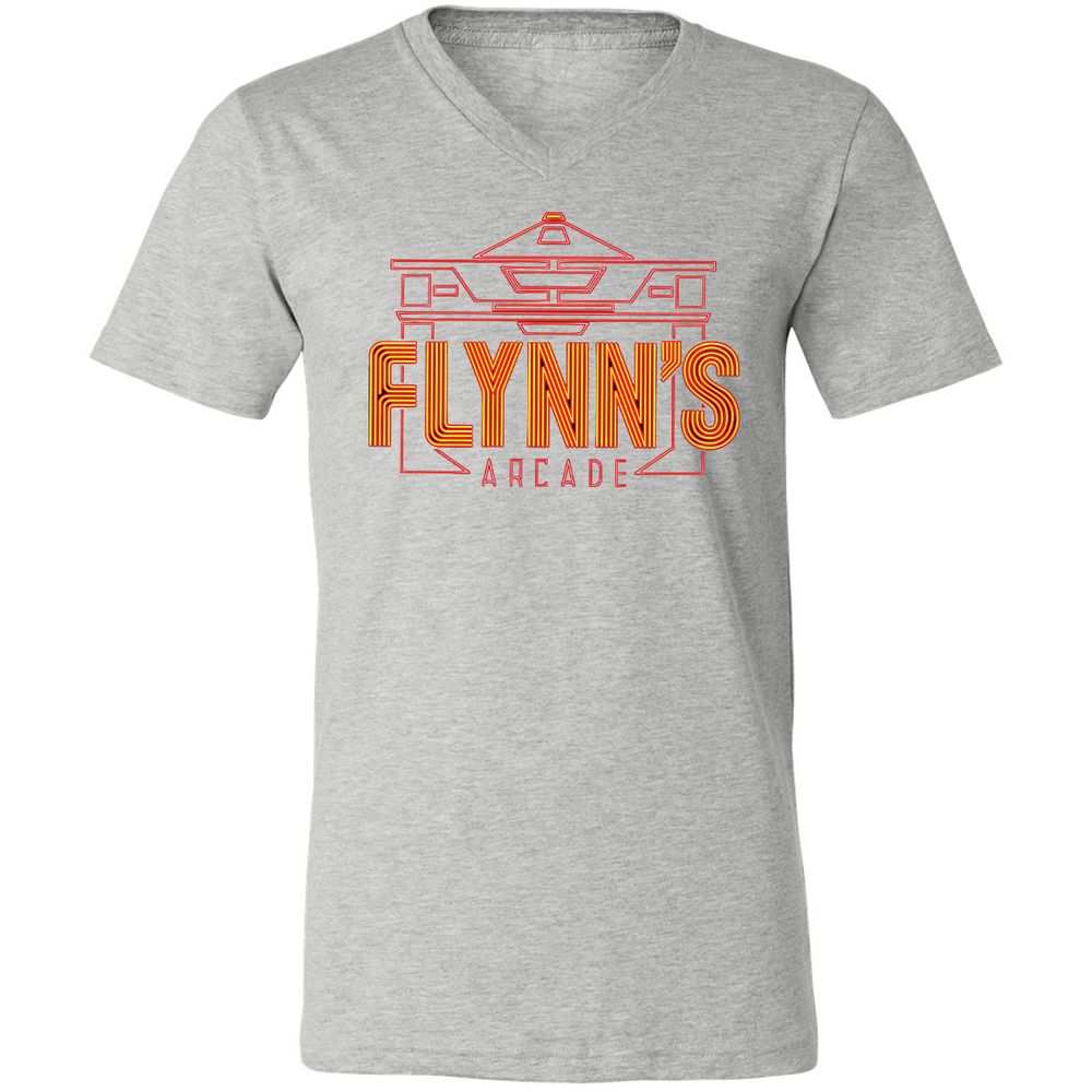 Unisex V-Neck T-Shirt - HP5KPPRW - Athletic Heather - 7