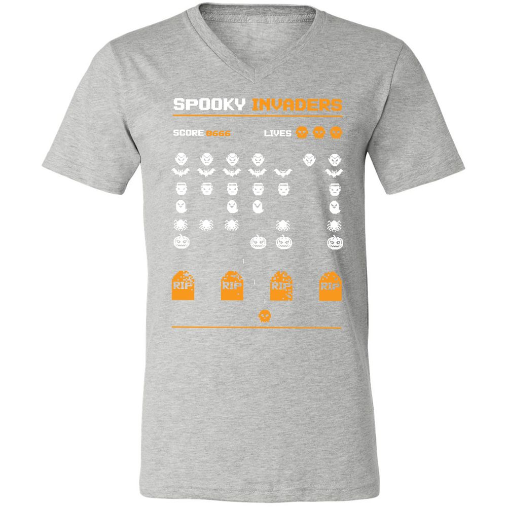 Unisex V-Neck T-Shirt - 2CGB2JJF - Athletic Heather - 7