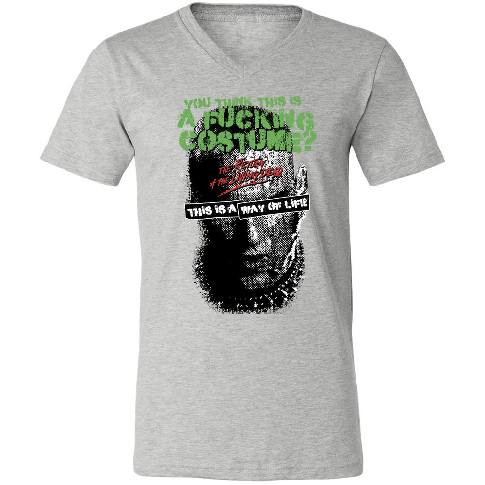 Unisex V-Neck T-Shirt - 11W3D3TT - Athletic Heather - 7