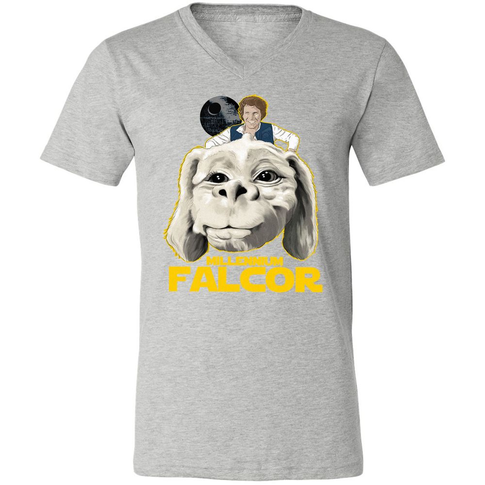 Unisex V-Neck T-Shirt - JA3L4G44 - Athletic Heather - 7