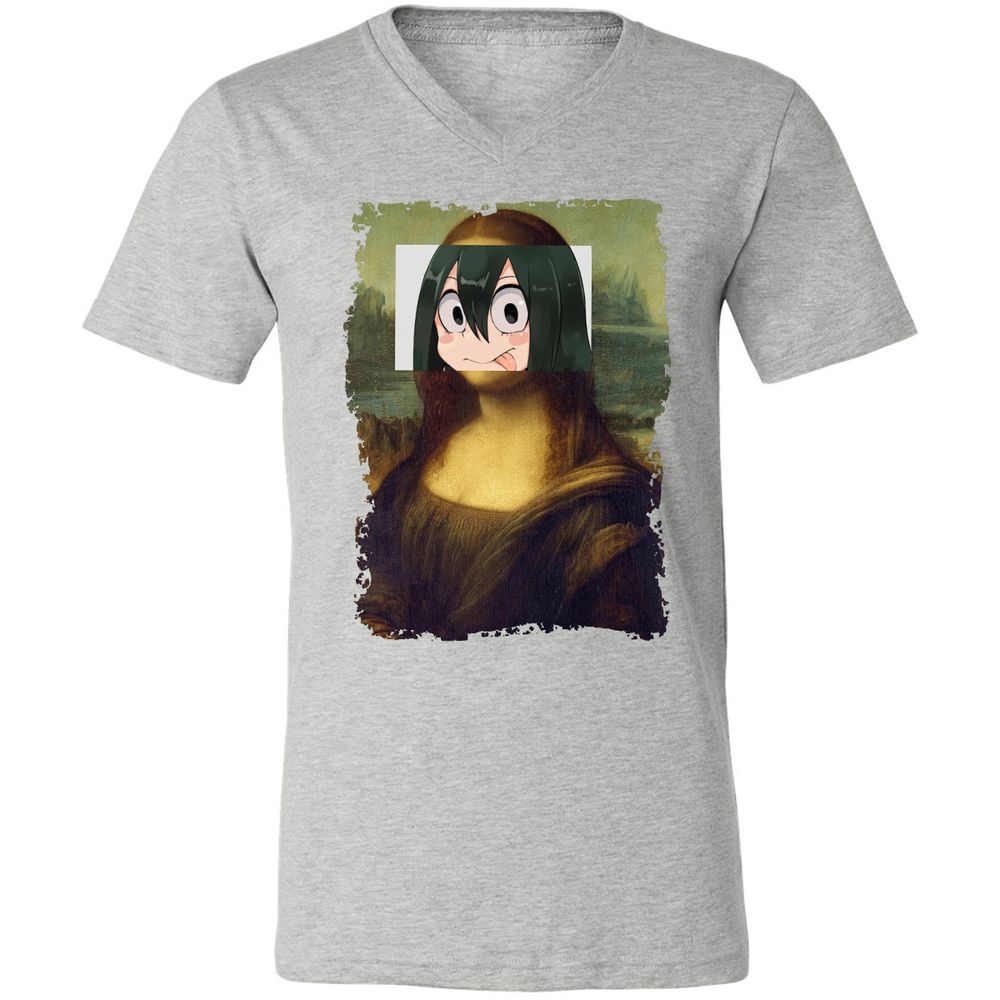 Unisex V-Neck T-Shirt - 98CW6DN1 - Athletic Heather - 7