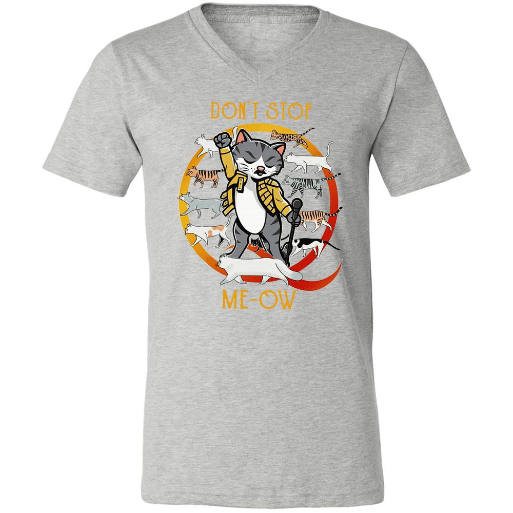 Unisex V-Neck T-Shirt - D9F2W2D2 - Athletic Heather - 7